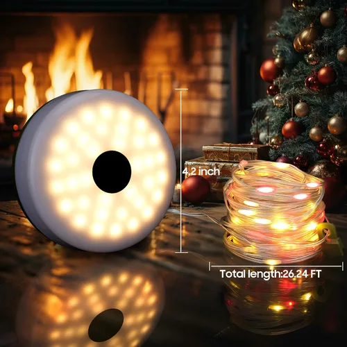 Miniatura 8 de 10L0L Kit de luces de techo para carrito de golf con tira de luz de neón LED, 5 modos e imán, USB-C recargable, impermeable, luces decorativas