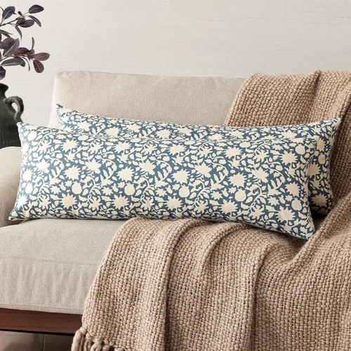 Miniatura 35 de Foindtower - Juego de 2 fundas de almohada decorativas con flores neutras estilo farmhouse, fundas de almohada boho para sofá, sofá cama