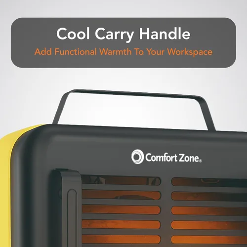 Miniatura 8 de Comfort Zone Calentador eléctrico de 1500 W estilo Milkhouse - Calentador portátil de taller y garaje con termostato ajustable, 2 ajustes de calor