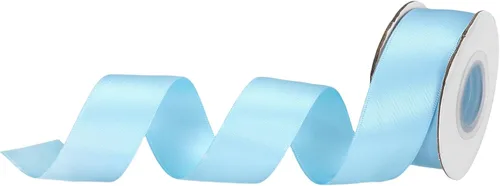 Miniatura 299 de MECCANIXITY Cinta de satén de 3/8 pulgadas de 50 yardas, de grogrén, de seda sólida, fina para ramo de boda, para regalo del día de San Valentín