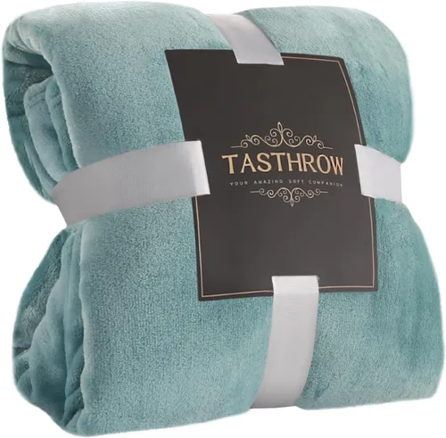 Miniatura 18 de TASTHROW - Manta decorativa de vellón de franela, grande, acogedora, ligera, gruesa, para todas las estaciones, adecuada para mujeres, hombres