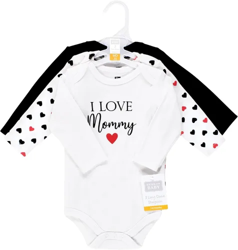 Miniatura 2 de Hudson Baby Body unisex de algodón de manga larga, para bebé