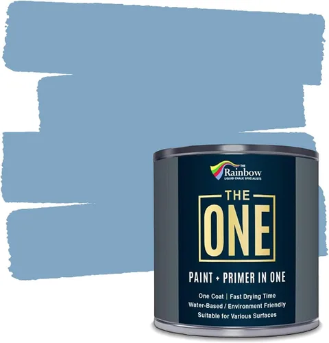 Miniatura 22 de THE ONE Pintura e imprimación todo en uno, negro mate, 8.5 onzas líquidas/250ml, fórmula de 1 capa, decoración fácil de interiores y exteriores