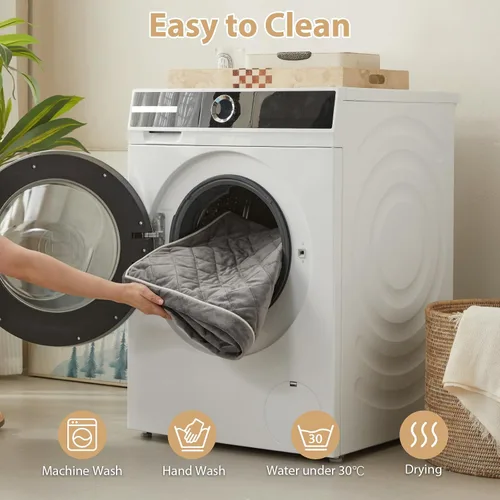 Miniatura 4 de WNPETHOME Cama Ortopédica para Perro para Jaula, Cama Impermeable para Perros Extra Grandes con Funda Extraíble y Lavable, Camas para Jaula de Gris