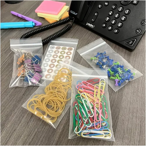 Miniatura 4 de Plymor 3 x 5 pulgadas (caja de 4,000), bolsas de plástico con cierre de cremallera resistente de 4 mil
