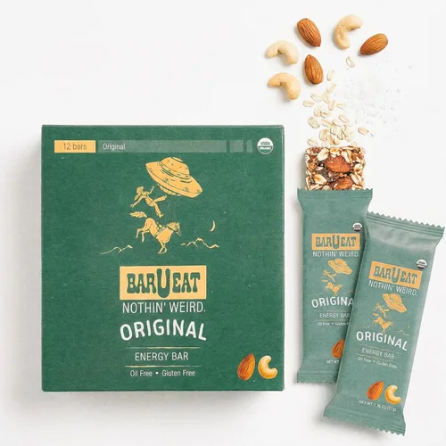Miniatura 8 de BAR-U-EAT Barra energética sin gluten, orgánica, suave y masticable. Comida real, sin aceite de semilla, sin azúcar artificial, embalaje