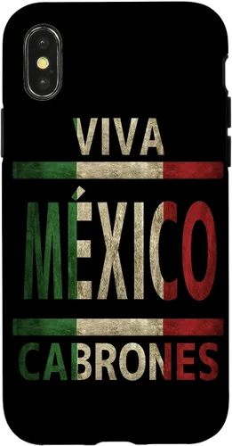 Miniatura 5 de Carcasa para iPhone 12 Pro Max Viva México Cabrones con bandera mexicana