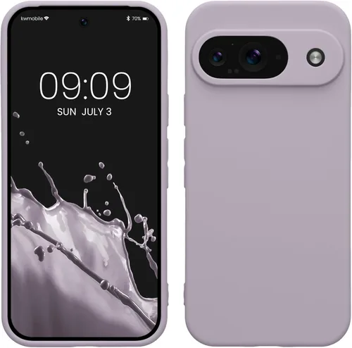Miniatura 105 de kwmobile Funda compatible con Google Pixel 9 Pro - Funda protectora delgada de TPU para teléfono - Acabado mate suave - Negro mate