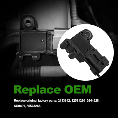 Miniatura 6 de MAP Sensor 55573248 Colector de presión de aire absoluta – Sensor MAP Interruptor de admisión de aire compatible con GMC 07-13 Sierra 1500; Buick