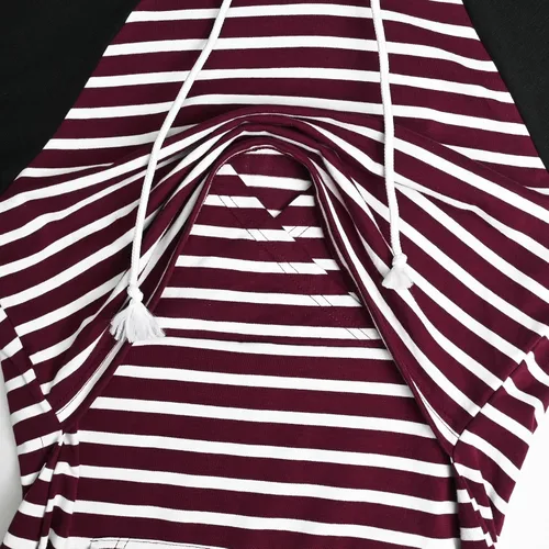 Miniatura 117 de GINKANA Sudadera con capucha para mujer, manga larga, lactancia materna, ropa casual