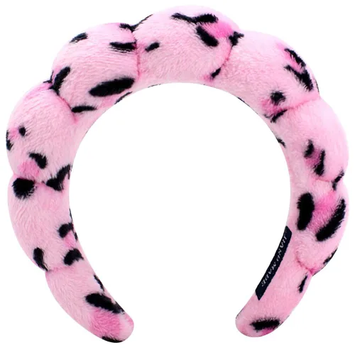 Miniatura 8 de AOENJIE Diademas de spa para lavar la cara o maquillaje, diademas de burbuja de esponja para el cuidado de la piel, diadema de tela de rizo