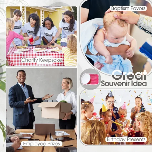 Miniatura 6 de Hoolerry 24 piezas de regalos de agradecimiento a los empleados para mujeres, espejo compacto inspirador a granel, rosa, pequeño, redondo, bolsillo