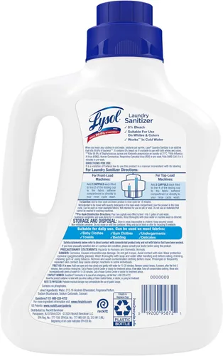 Miniatura 12 de Lysol Líquido desinfectante para la ropa, aditivo detergente para ropa y ropa de cama, elimina las bacterias que causan el olor, lino vigorizante