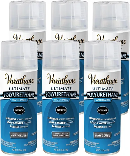 Miniatura 25 de Varathane Spray Poliuretano Ultimate Cristal Claro a Base de Agua Protección para Madera Interior Tiempo de Secado Rápido Fácil Limpieza