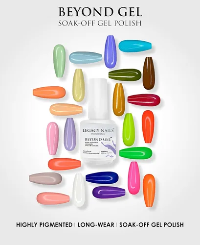 Miniatura 7 de LEGACY NAILS Professional Beyond Gel Soak-Off Esmalte de uñas – Cobertura completa, altamente pigmentado (BEYOND GEL – ALBA 1/2 oz)