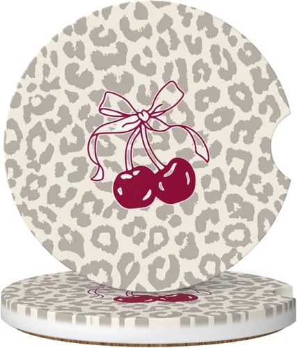 Posavasos absorbentes de coche para portavasos, 2 unidades, universales, antideslizantes, de cerámica, para mujeres y hombres, 2.56 pulgadas,