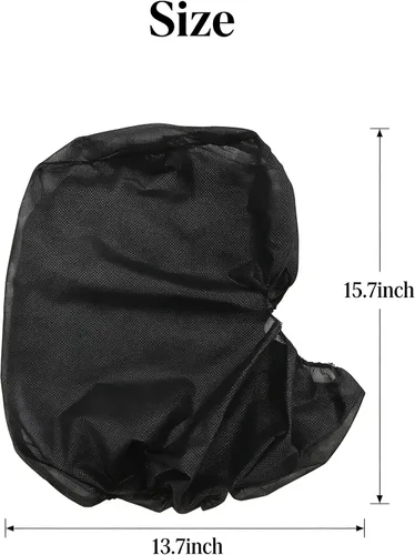 Miniatura 6 de ZMDREAM Disposable Hoods Bouffant Caps Full Face Hair Covers Polypropylene Hair Net Beard Cover Combo Negro