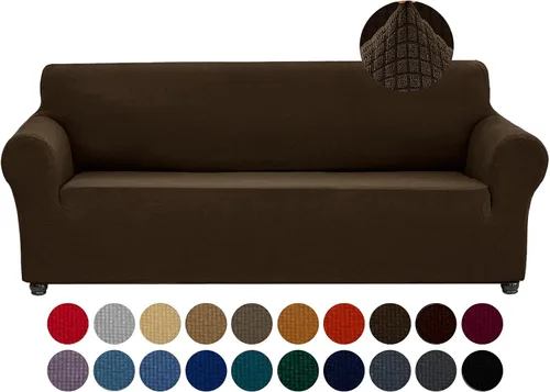 Miniatura 46 de Joccun Funda Elástica para Silla Sofá, Funda de Sofá de 1 Pieza Tela Jacquard de Spandex con Parte Inferior Elástica, Protector de Muebles Lavable