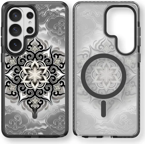 Miniatura 239 de Rosarnnah Funda compatible con Samsung Galaxy S24 Ultra, bonita estética, a la moda, divertida funda con estampado de gatito y gato, duradera a