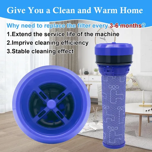 Miniatura 6 de ilovelife Filtro premotor de 2 piezas para aspiradora absoluta Dyson DC37, DC39, DC28, DC53, accesorio para aspiradoras, filtro HEPA lavable, número