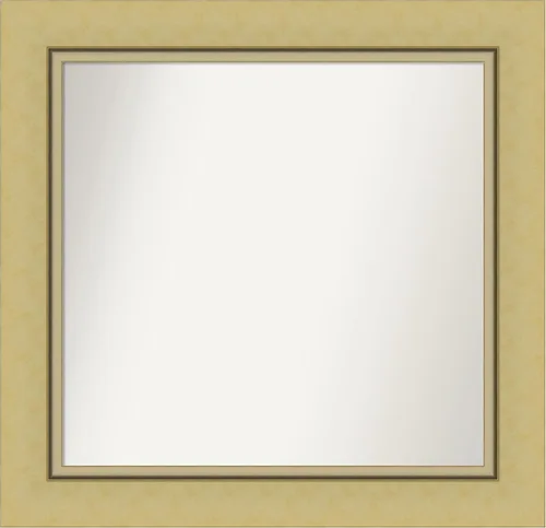 Miniatura 58 de Amanti Art Landon Gold Espejo de baño, espejo de pared o espejo de tocador de baño sobre el fregadero (26.25 x 26.25 pulgadas) Espejo no biselado