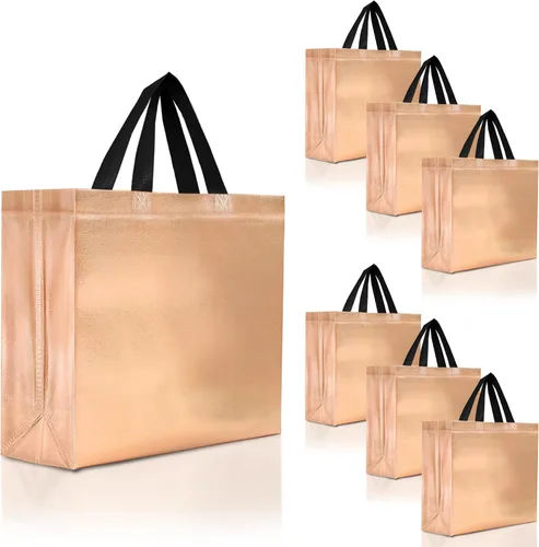 Miniatura 26 de Nush Nush - Bolsas de regalo reutilizables azul aguamarina a granel (azul aguamarina - Tamaño mediano - Juego de 30)