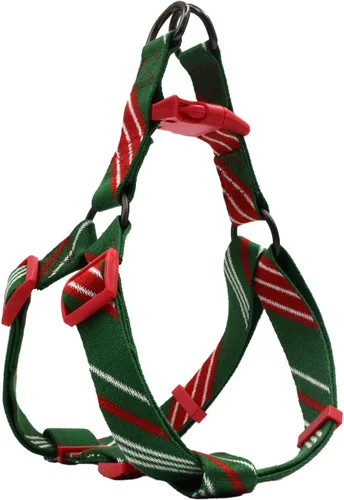 Miniatura 9 de Arnés de perro ajustable tricolor para perros pequeños y XS - Arnés resistente y fácil de caminar para cachorros, azul y rosa