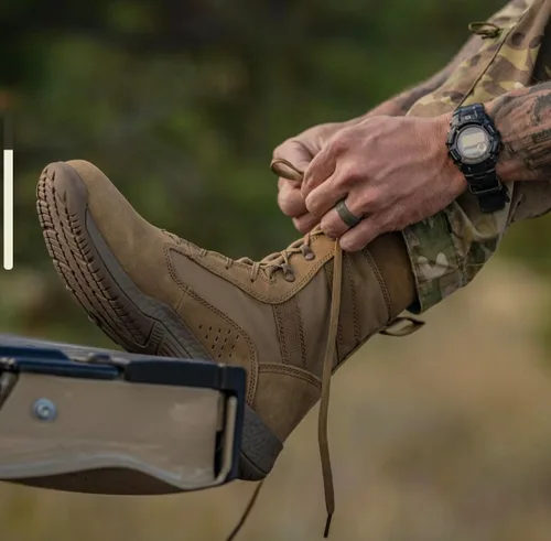 Miniatura 6 de Belleville TR501 AMRAP Botas militares y de entrenamiento atlético para hombre de 8 pulgadas - Botas de fuerza aérea/ejército OCP ACU - Piel