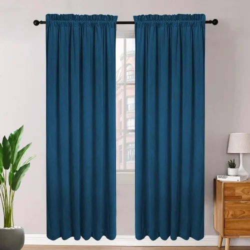 Miniatura 12 de SMILETIME - Cortinas de terciopelo blanco con bolsillo para barra, aisladas térmicamente, suaves, con filtro de luz y privacidad, para dormitorio