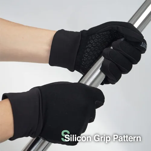 Miniatura 3 de Guantes de invierno cálidos DEX FIT LG201 con forro de vellón térmico, ideales para correr, hacer senderismo o ciclismo al aire libre en climas Negro