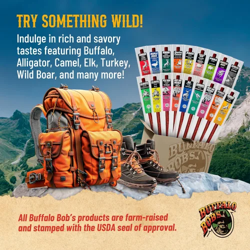 Miniatura 7 de Buffalo Bob's Wild Game - Palito de carne de cocodrilo, 10