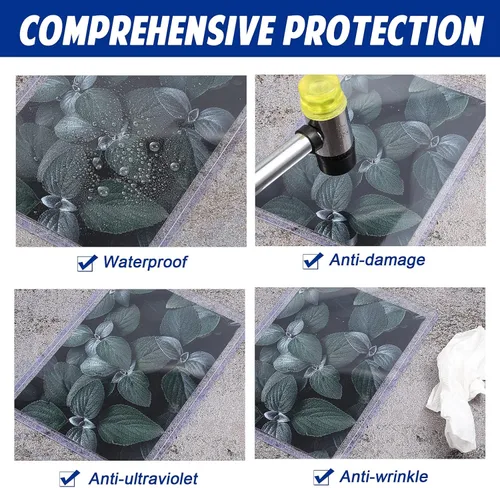 Miniatura 6 de Outus Soporte acrílico para fotos de 4 x 6 pulgadas, protector de bolsillo para tarjetas de béisbol de plástico rígido, protector de hoja