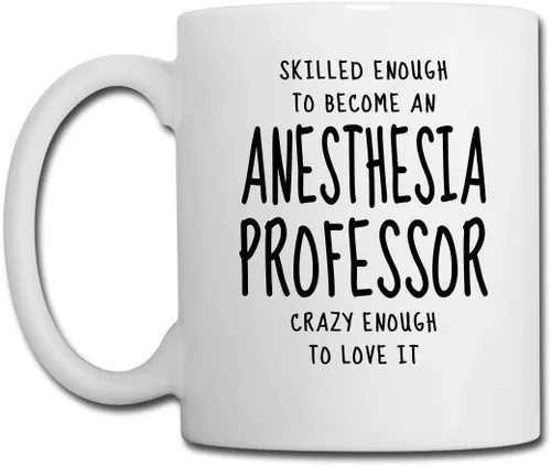 Skilled Anesthesia Professor Tazas – Regalos novedosos para compañeros de trabajo, cumpleaños, aniversario, mamá, papá, familia, trabajo, empleado,