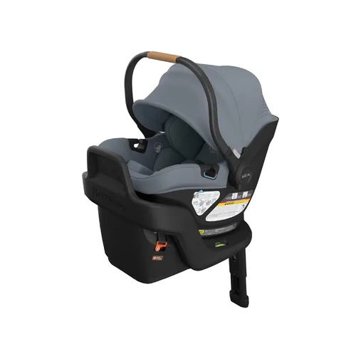 Miniatura 13 de UPPAbaby Aria V2 - Asiento de automóvil ligero para bebé, poco menos de 6 libras, base con pata de carga + inserto para bebés + funda para pies