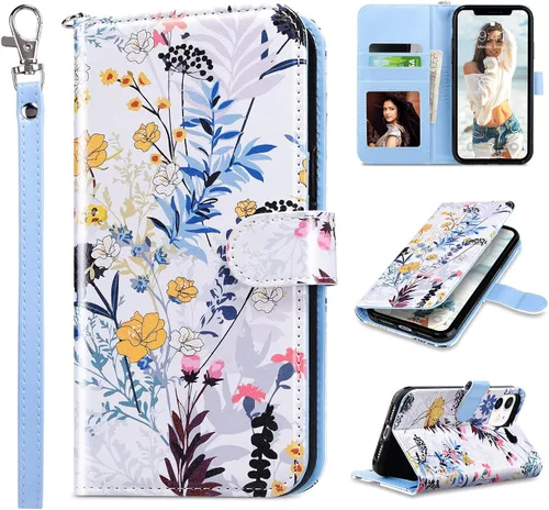 Miniatura 11 de ULAK Funda de piel sintética compatible con iPhone 11 con tarjetero y cierre magnético con función atril, a prueba de golpes, para iPhone 11 de 6.1