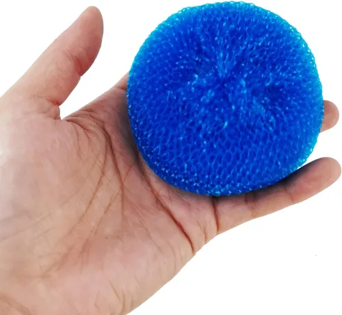 Miniatura 3 de TIHOOD 30 almohadillas para fregar platos que no rayan, almohadilla redonda para fregar platos, varios colores, herramientas de limpieza de cocina