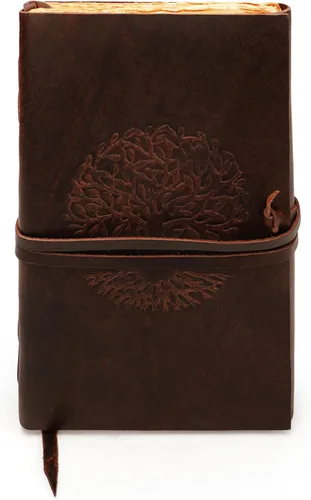 Miniatura 33 de Diario de cuero para mujeres y hombres, 200 páginas, 5 x 7 pulgadas, regalos para mujeres, diario de viaje, cuaderno de mujer, marcador de 7 chakras