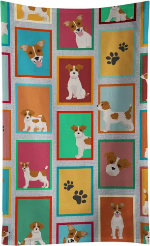 Miniatura 50 de Caroline's Treasures MLM1106KTWL Lots of Bichon Frise - Toalla de cocina para invitados, toalla de baño decorativa para cara, té, paño de cocina