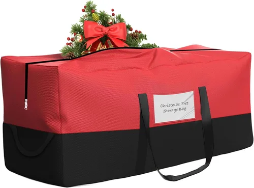 Miniatura 9 de Bolsas de mudanza grandes, bolsa de almacenamiento para árbol de Navidad de 4 pies con cremallera fuerte y asas cómodas, bolsas de almacenamiento