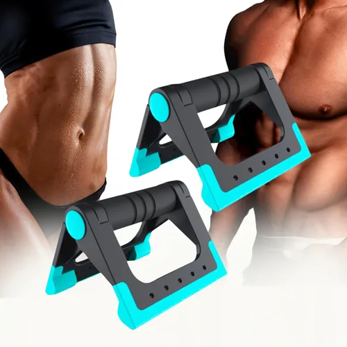 NuFit - Asas de flexión portátiles para viajes | Barras de empuje de viaje para entrenamiento de hotel, piso de casa y gimnasio, estructura