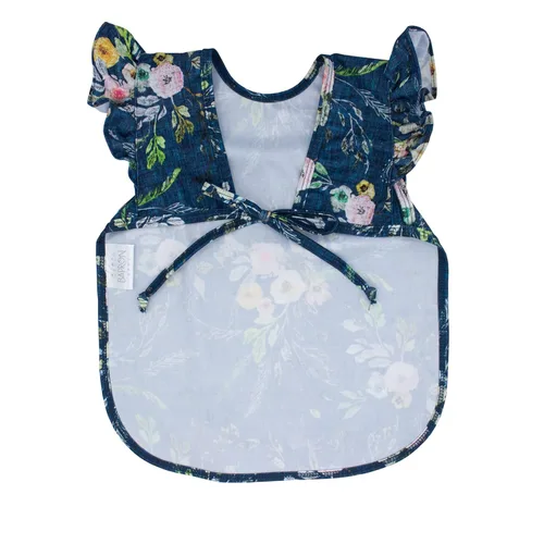 Miniatura 3 de BapronBaby Flutter Boho Floral Bapron – Babero más seguro sin lazo para el cuello para bebés y niños pequeños – Suave impermeable resistente a