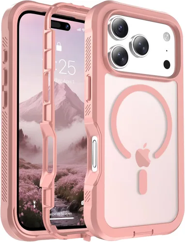 Miniatura 87 de jaroco - Funda magnética compatible con MagSafe para iPhone 11 de 6.1 pulgadas; protección de grado militar contra caídas, de doble capa