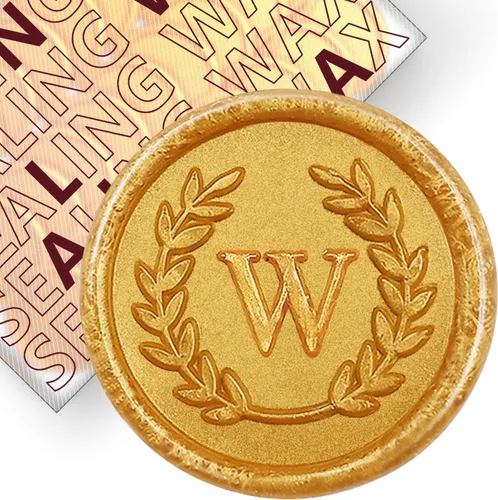 Miniatura 93 de 100 calcomanías adhesivas de sello de cera con letra A, hechas a mano, sin necesidad de sellar, rasgar y usar calcomanías de cera para invitaciones