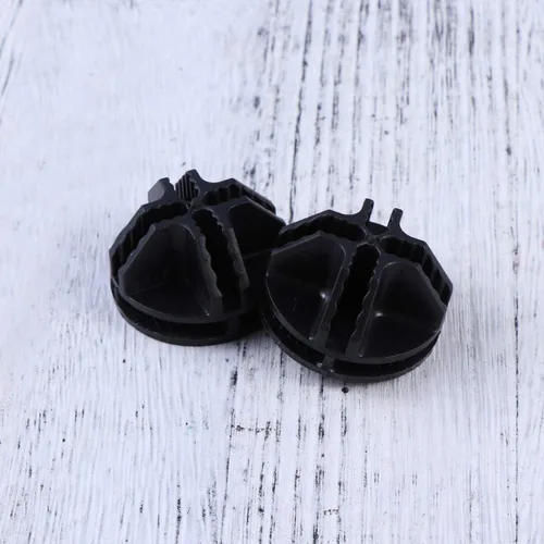 Miniatura 7 de Organizador de almacenamiento en cubos, conectores de plástico, 20 unidades, conectores de plástico negro para cubos de alambre, almacenamiento