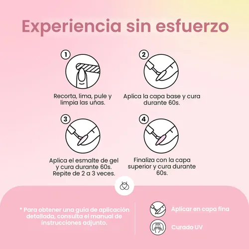 Miniatura 7 de Beetles - Esmalte de uñas de gel perlado, 6 colores brillantes, blanco perla, rosado, morado, sirena, para usar con lámpara UV/LED, efecto de hilo