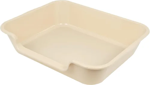 Miniatura 33 de 1 paquete de caja de arena extra grande para gatos (material ABS), corral de arena para gatos mayores de entrada baja para gatos geriátricos