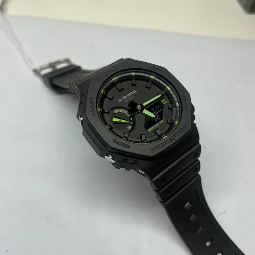 Miniatura 4 de G-Shock GA2100-1A3 - Reloj neón con acento color verde NegroVerde Digital