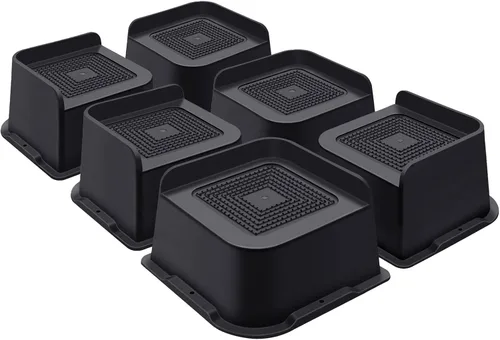 Miniatura 28 de ANNKUT Elevadores de cama de 1 pulgada resistentes, elevadores de muebles para cama, escritorio, mesa, sofá, sofá, elevadores de cama de gran
