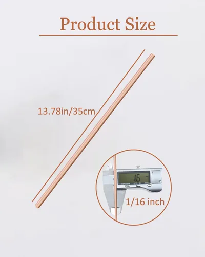 Miniatura 6 de Varillas de soldadura con 20 varillas, varillas de soldadura de cobre de 1/16 pulgadas x 13.78 pulgadas, soldadura de cobre redonda para tubos