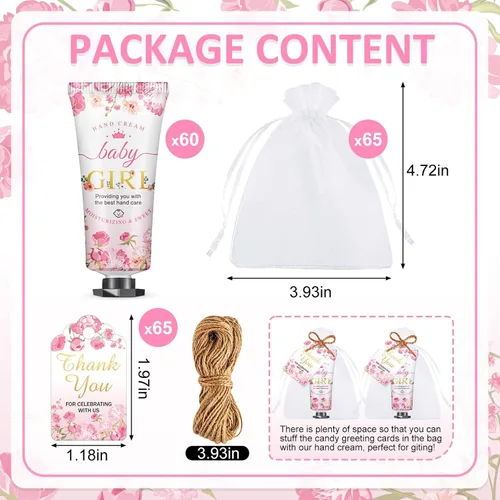 Miniatura 2 de VISCOO 60 juegos de crema de manos para baby shower, regalos de crema de manos de boda, regalos de fiesta de baby shower, regalos para invitados